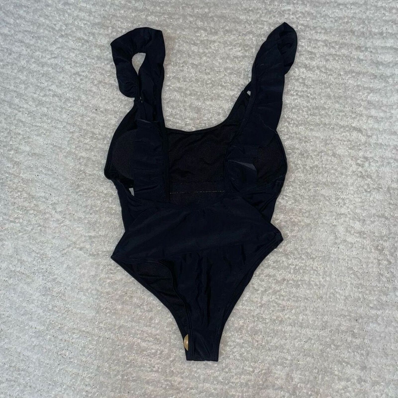 Other One-Piece Frill Strap Black Bathing Suit | Size S Size S / US 4 / IT 40 - 2 Thumbnail