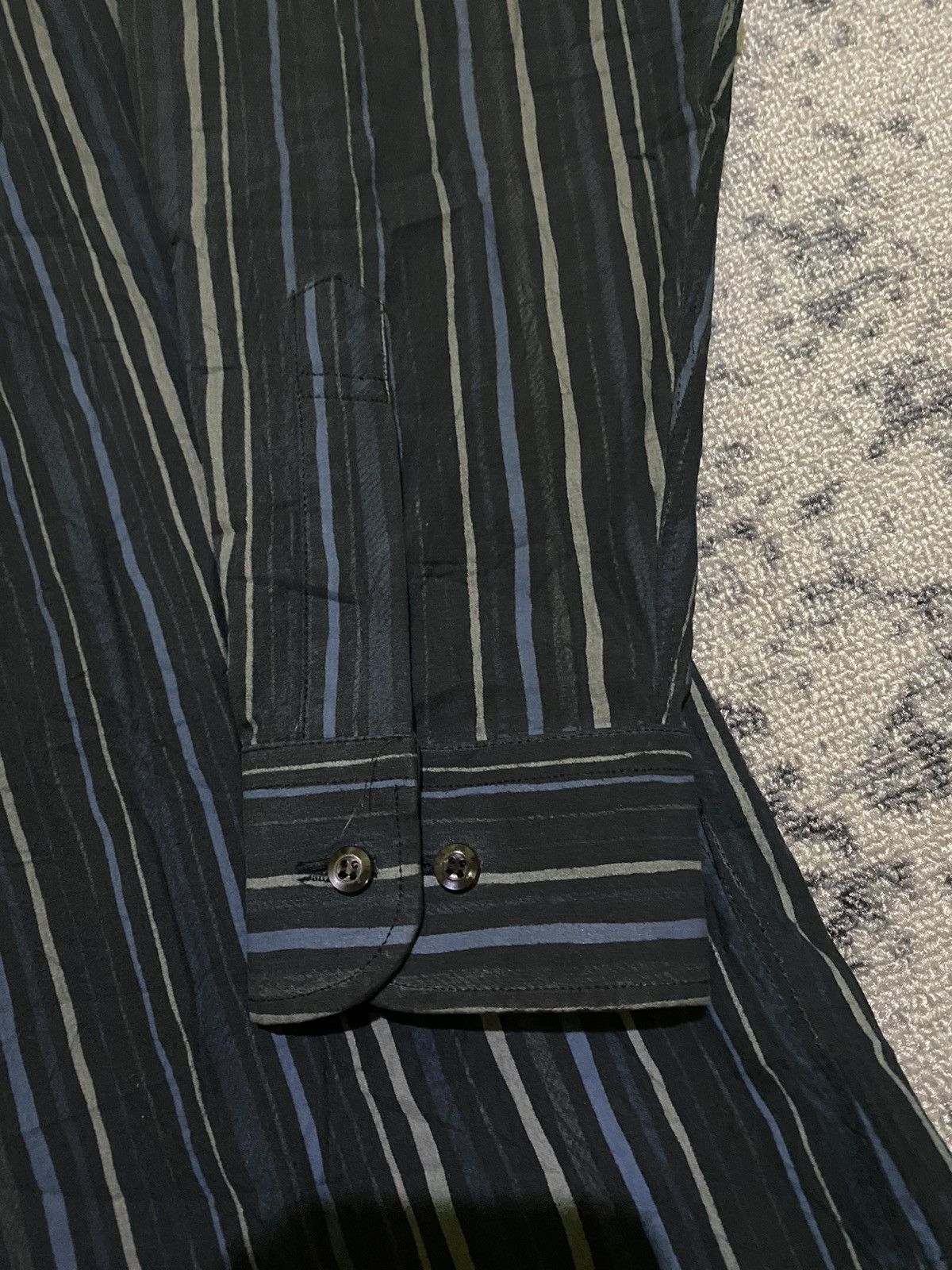 Balenciaga Vintage Balenciaga button ups striped shirt Size US L / EU 52-54 / 3 - 6 Thumbnail