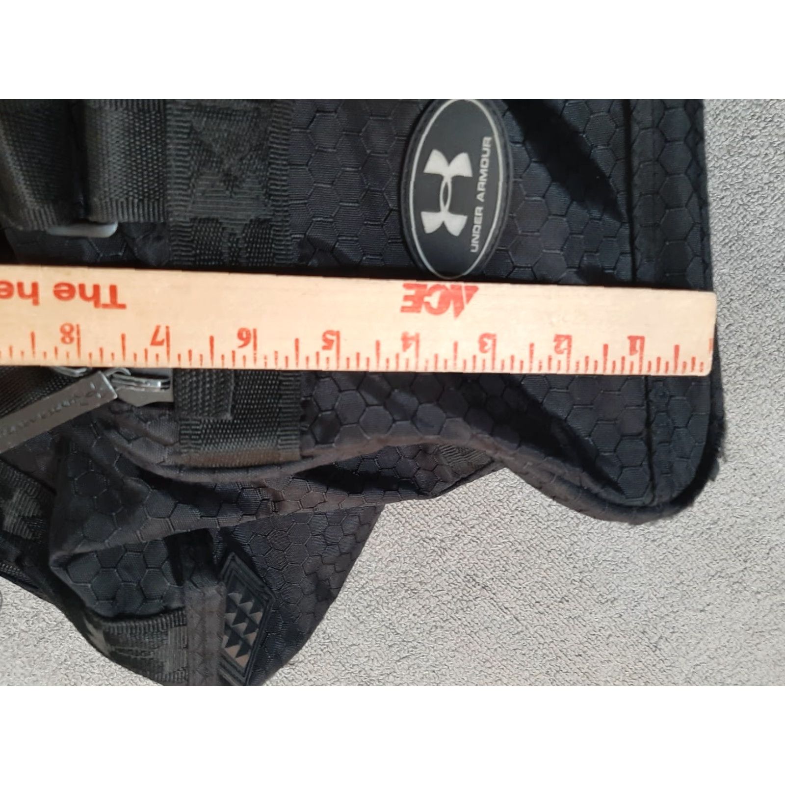 Under Armour Under Armour Duffle Bag Gym Bag Black 16"x9"x8" Adult Unisex Polyester Logo Bag Size ONE SIZE - 6 Thumbnail
