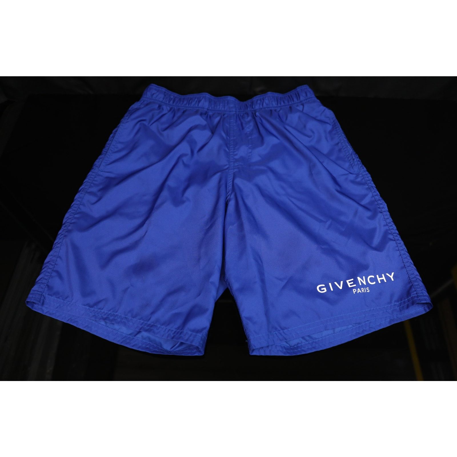 Givenchy Logo Blue Swim Trunks Size Medium