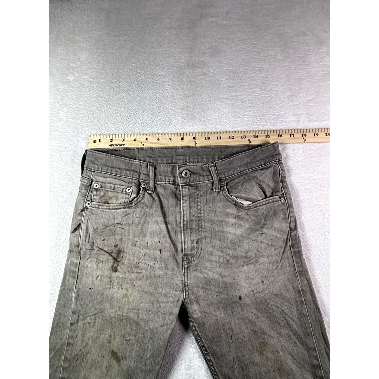 Levi's Levi's Jeans Men’s 32x32 Black Slim Straight Leg Distressed Outdoors 5-Pocket Denim Size US 32 / EU 48 - 7 Thumbnail