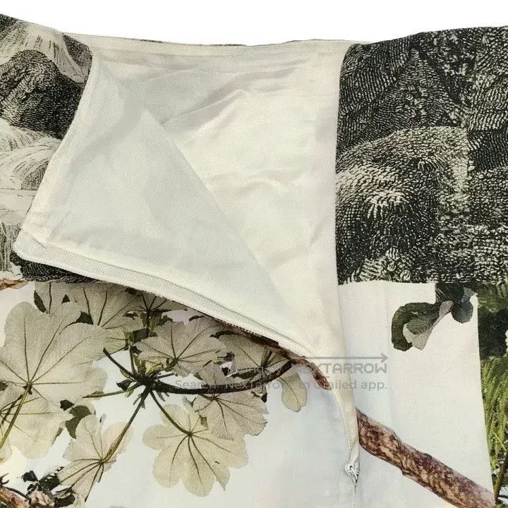 Dries Van Noten Dries Van Noten Landscape Print Linen-Cotton Blend Skirt Size 35" - 4 Thumbnail