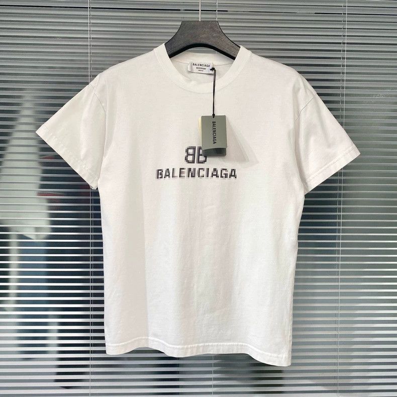 Balenciaga Balenciaga Double B mosaic letter printed logo short sleeve Size US XS / EU 42 / 0 - 1 Thumbnail