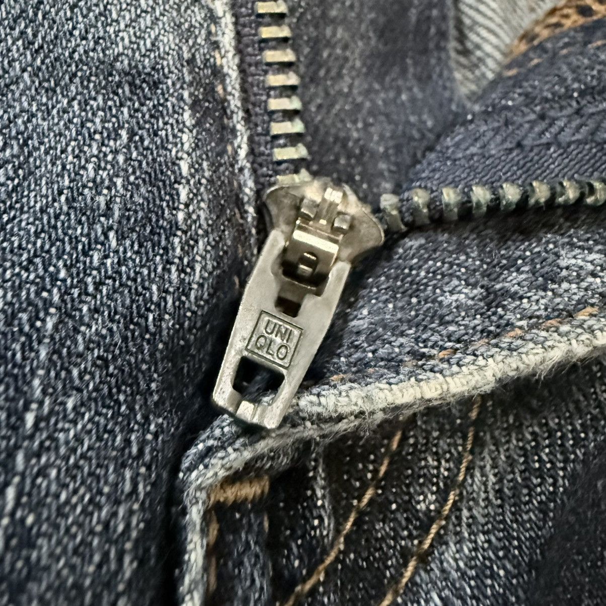 Jun Takahashi Vintage Archive Japanese Denim Uniqlo Natural Fit Wideleg Size US 36 / EU 52 - 14 Thumbnail