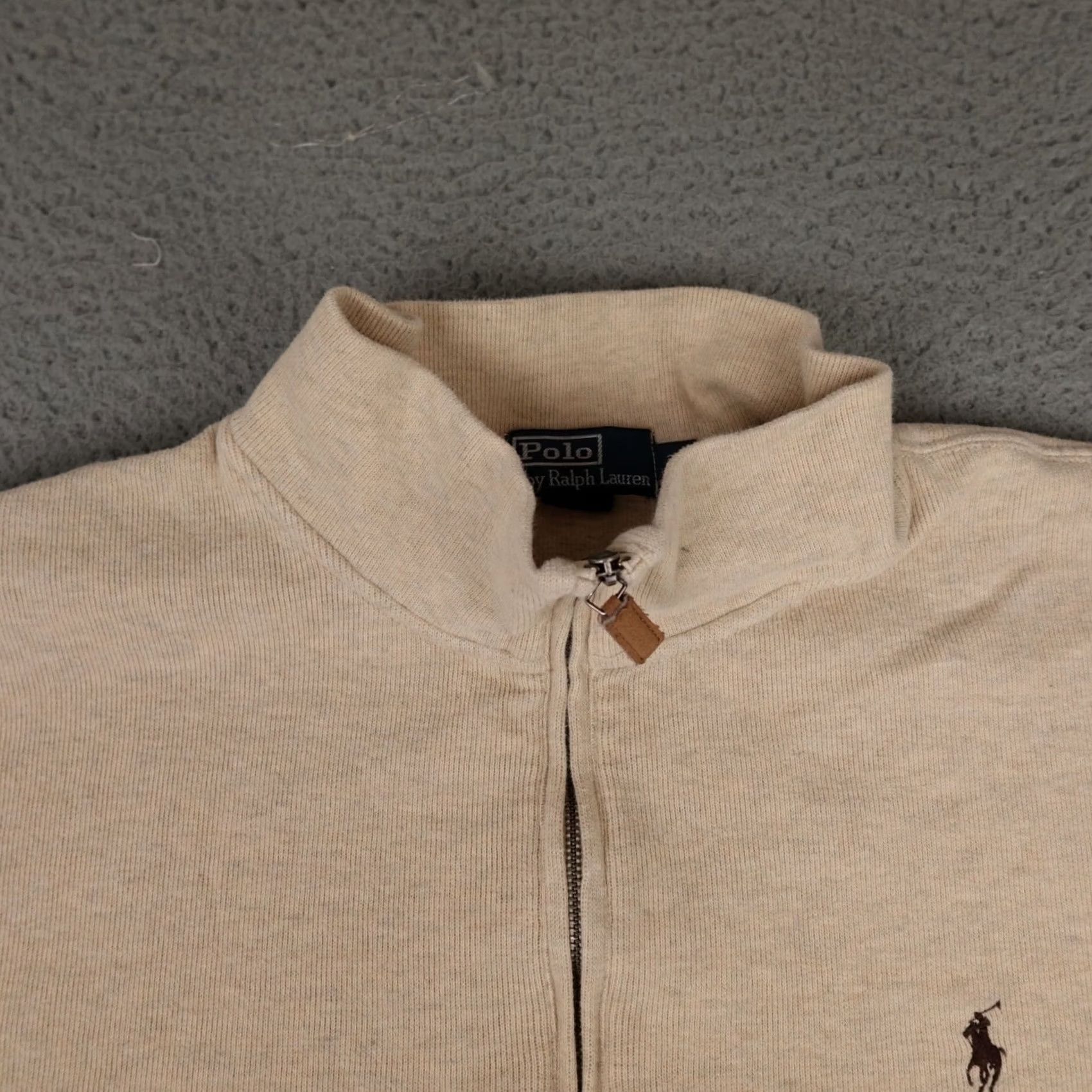 Polo Ralph Lauren Polo Ralph Lauren Sweater Mens Big 2X Brown Pullover 1/4 Zip Preppy Casual Knit Mock Neck Size US XXL / EU 58 / 5 - 5 Thumbnail