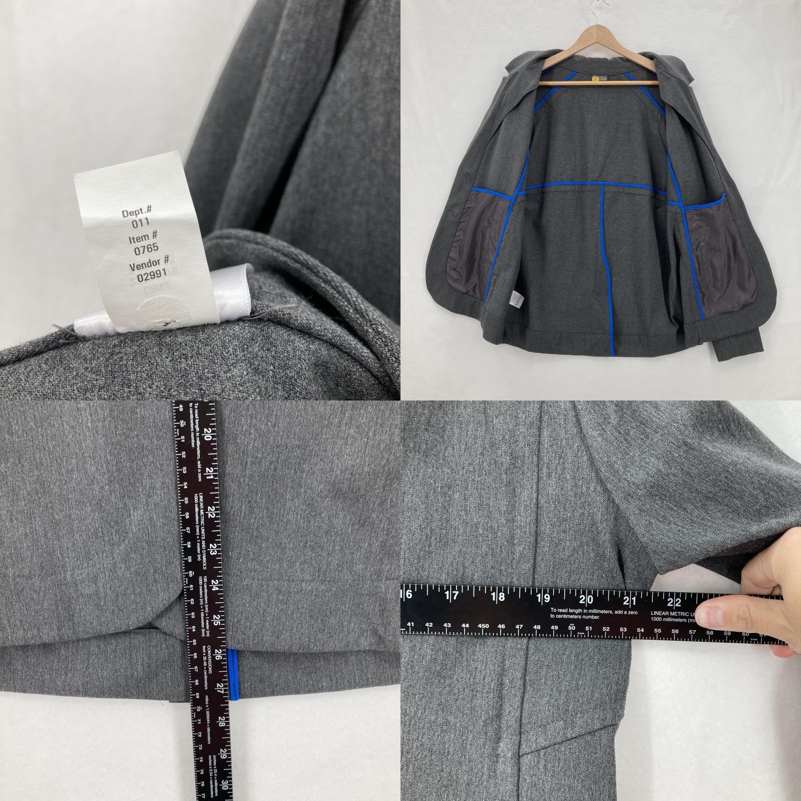 Eddie Bauer VINTAGE Eddie Bauer Travex Blazer Womens 14 Gray Stretch Two Button Jacket Hiking Camp Size XL / US 12-14 / IT 48-50 - 8 Thumbnail