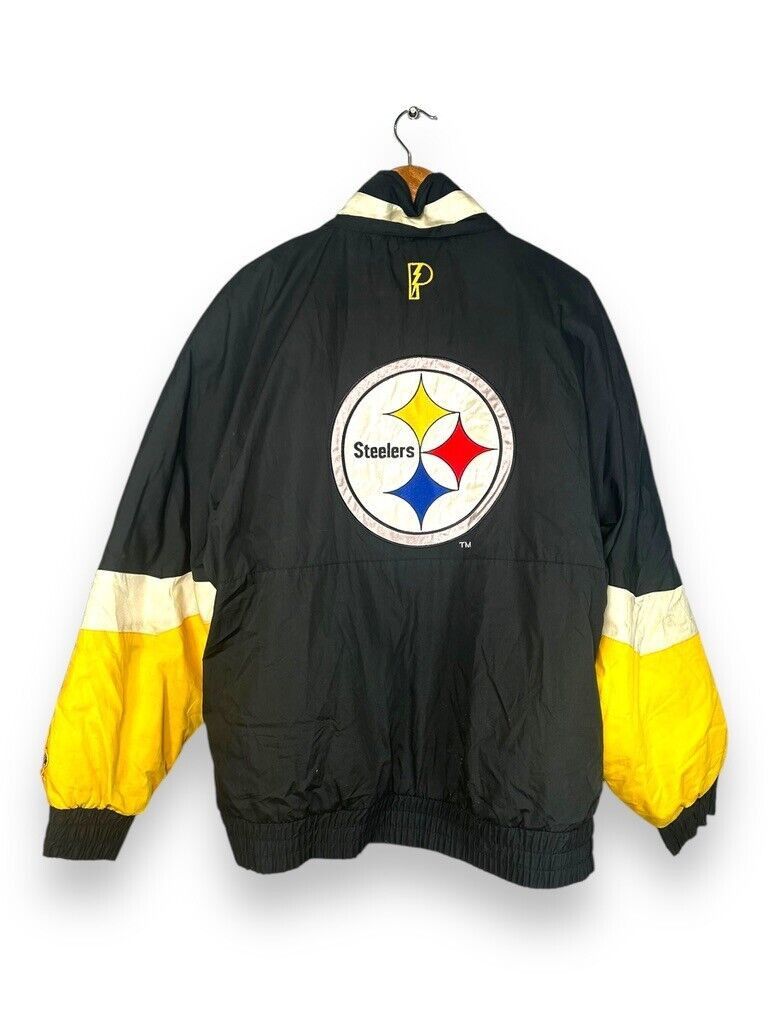 Pro Player Vintage 90s Pittsburgh Steelers NFL Reversible Insulated Pu Size US L / EU 52-54 / 3 - 2 Thumbnail