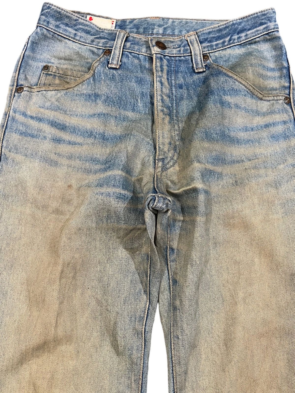 Le Grande Bleu (L.G.B.) Vintage Half Mudwash Distressed Denim Size US 28 / EU 44 - 2 Thumbnail