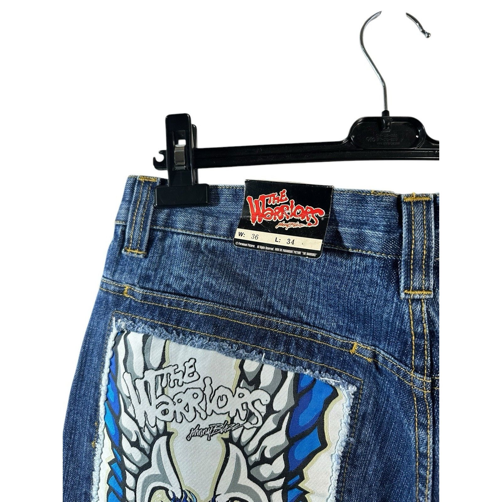 Other Vintage Johnny Blaze X The Warriors Rare Cargo Denim Jeans Y Size US 36 / EU 52 - 10 Thumbnail