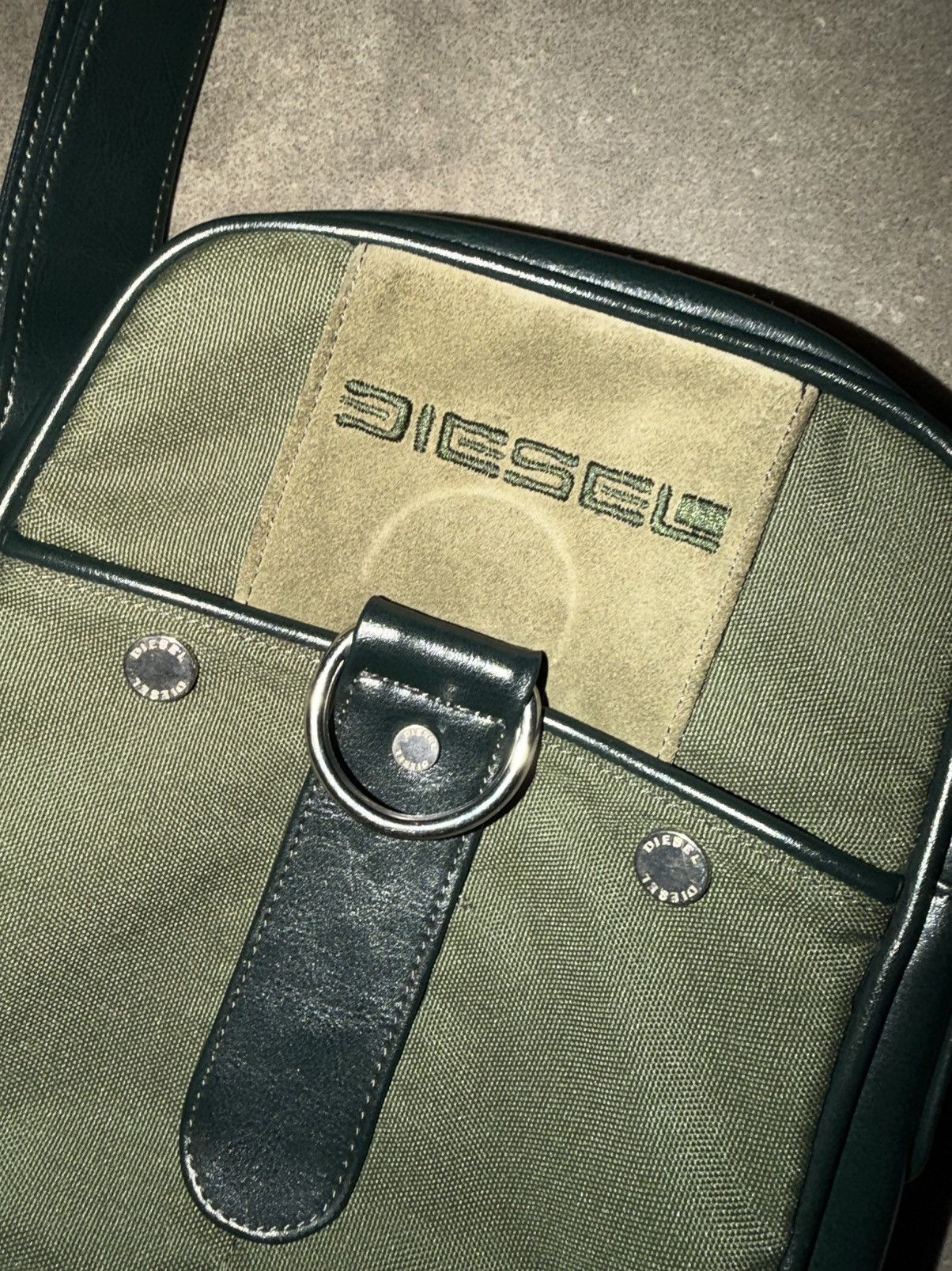 Diesel Diesel Green Crossbody Bag – Vintage Spare Parts Line Size ONE SIZE - 1 Thumbnail