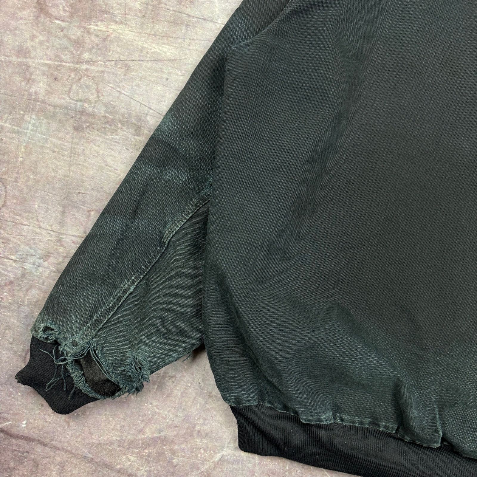 Carhartt × Vintage 90s Faded Black Carhartt Hooded Active Work Jacket XL 2338 Size US XL / EU 56 / 4 - 8 Thumbnail