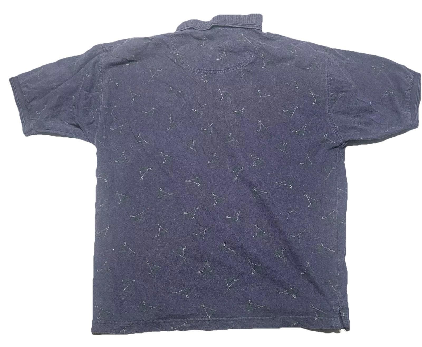 Givenchy Vintage Givenchy Activewear Blue Polo Shirt Mens Large AOP Size US L / EU 52-54 / 3 - 3 Thumbnail