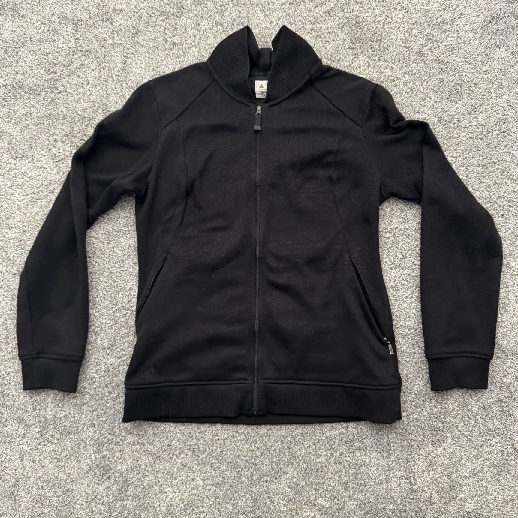Adidas Adidas Knit Jacket Womens M Full Zip Streetwear Pockets 2011 Athleisure Black Medium Regular Jacket Womens Size M / US 6-8 / IT 42-44 - 3 Thumbnail