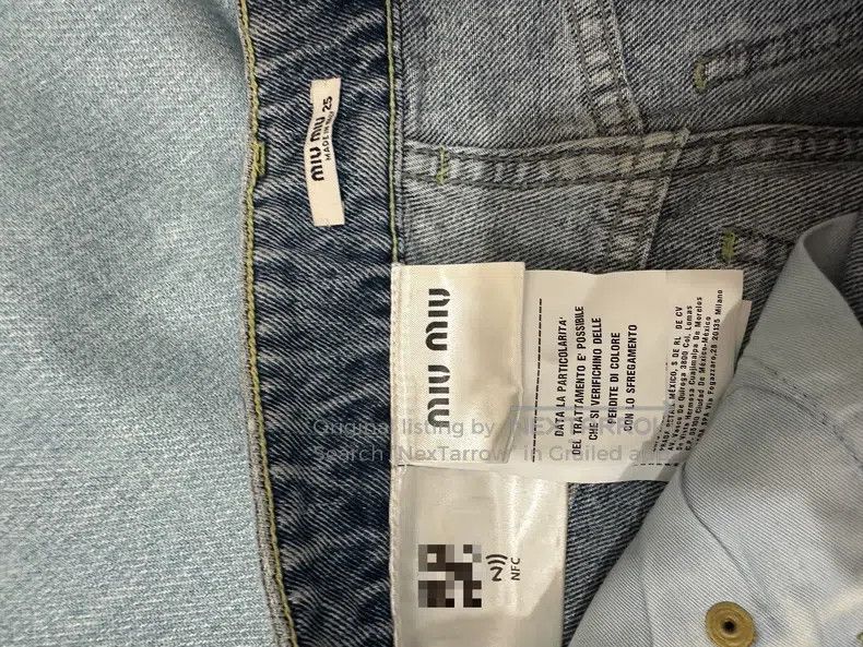 Miu Miu Miu Miu 25 High waist denim trousers Size 25" / US 0 / IT 36 - 6 Thumbnail