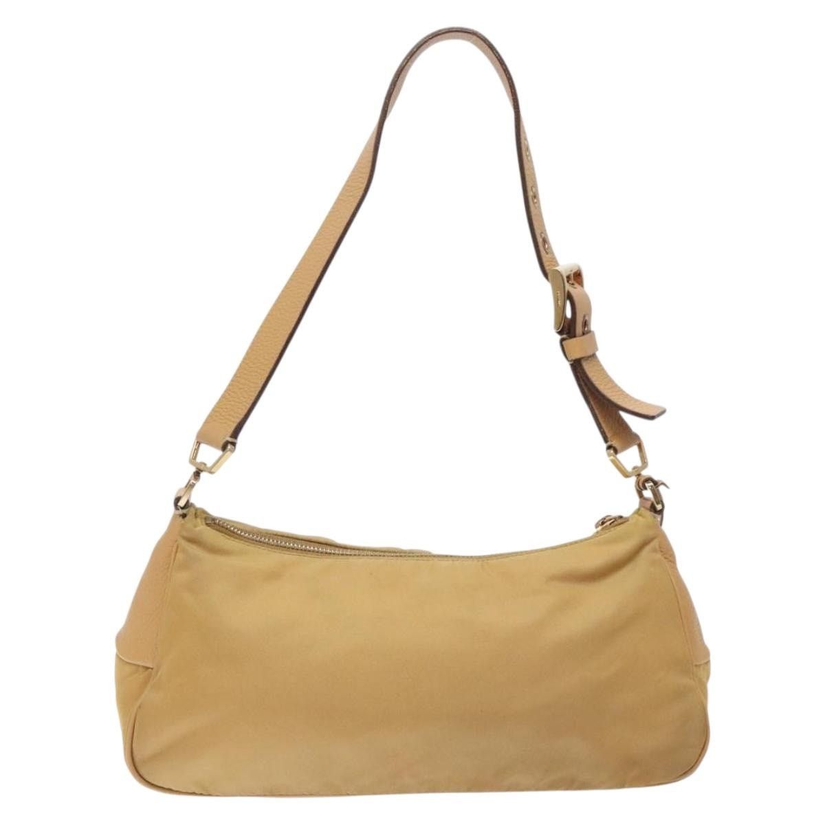 Prada PRADA Shoulder Bag Nylon Beige Gold Size ONE SIZE - 3 Thumbnail
