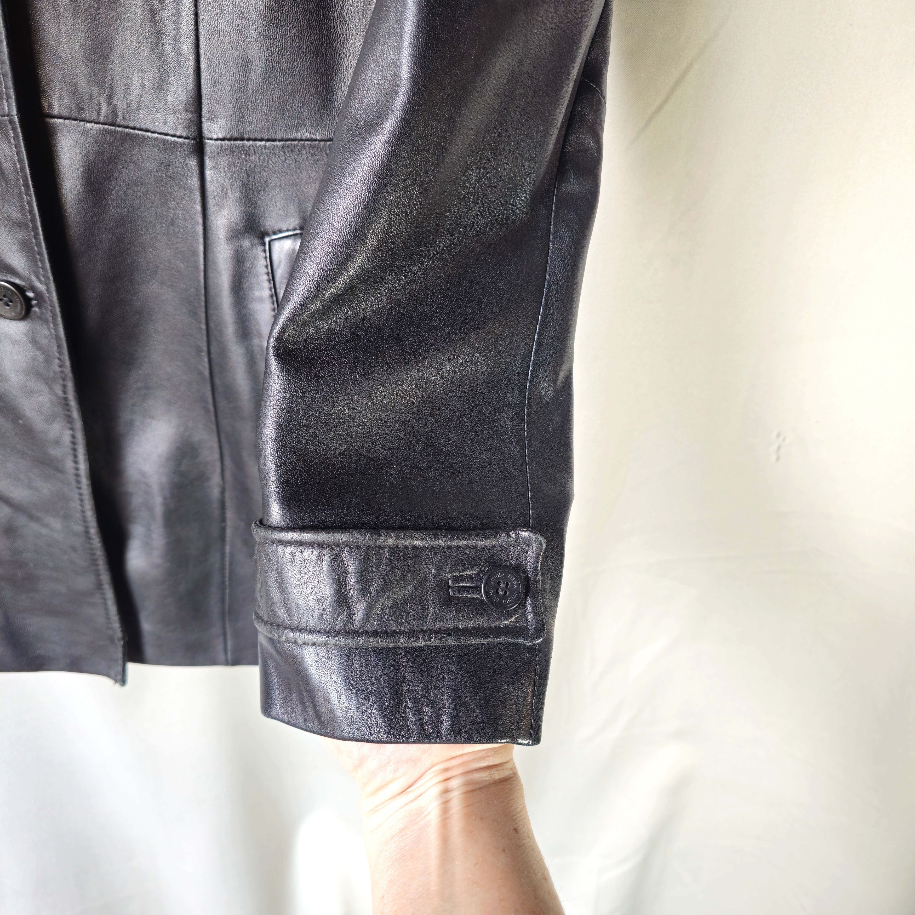 Other Siena Studio 100% Genuine Leather Lined Black Jacket size M Size M / US 6-8 / IT 42-44 - 5 Thumbnail
