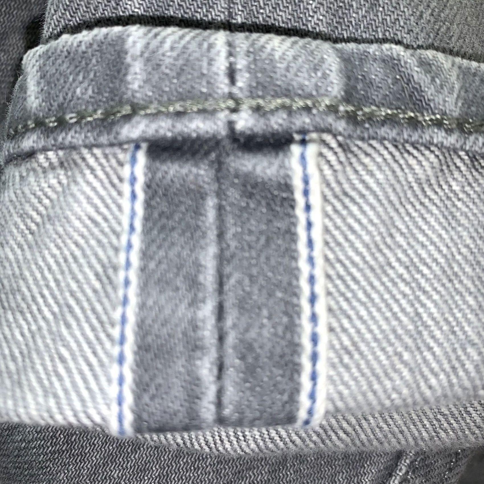 Gustin Gustin Jeans Gray Denim Selvedge Slim Fit Raw Button Fly Size 29x31 Finish Size US 29 - 4 Thumbnail