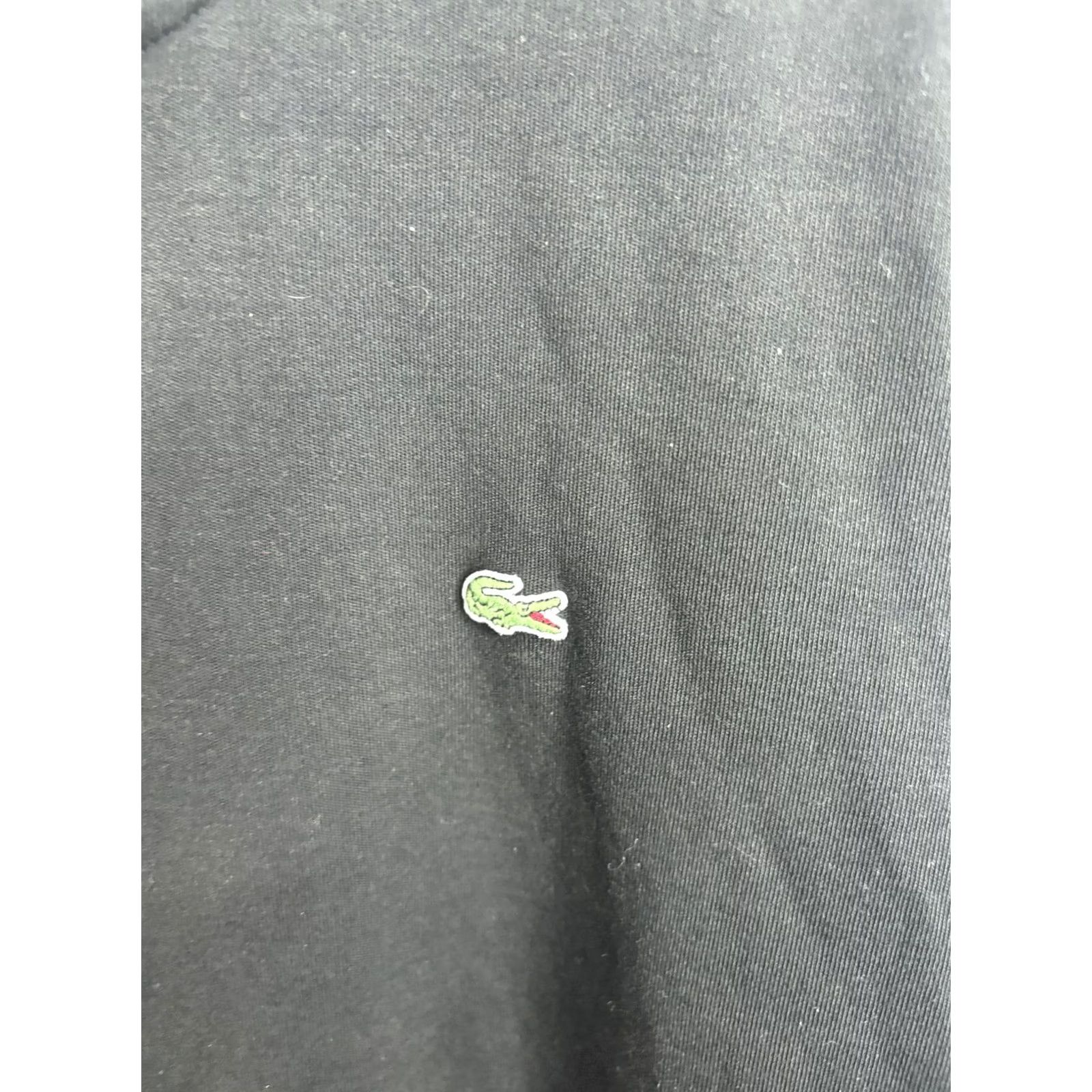 Lacoste VINTAGE Lacoste Pullover Sweater Mens M Black 1/4 Zip Croc Logo Long Sleeve Size US M / EU 48-50 / 2 - 3 Thumbnail