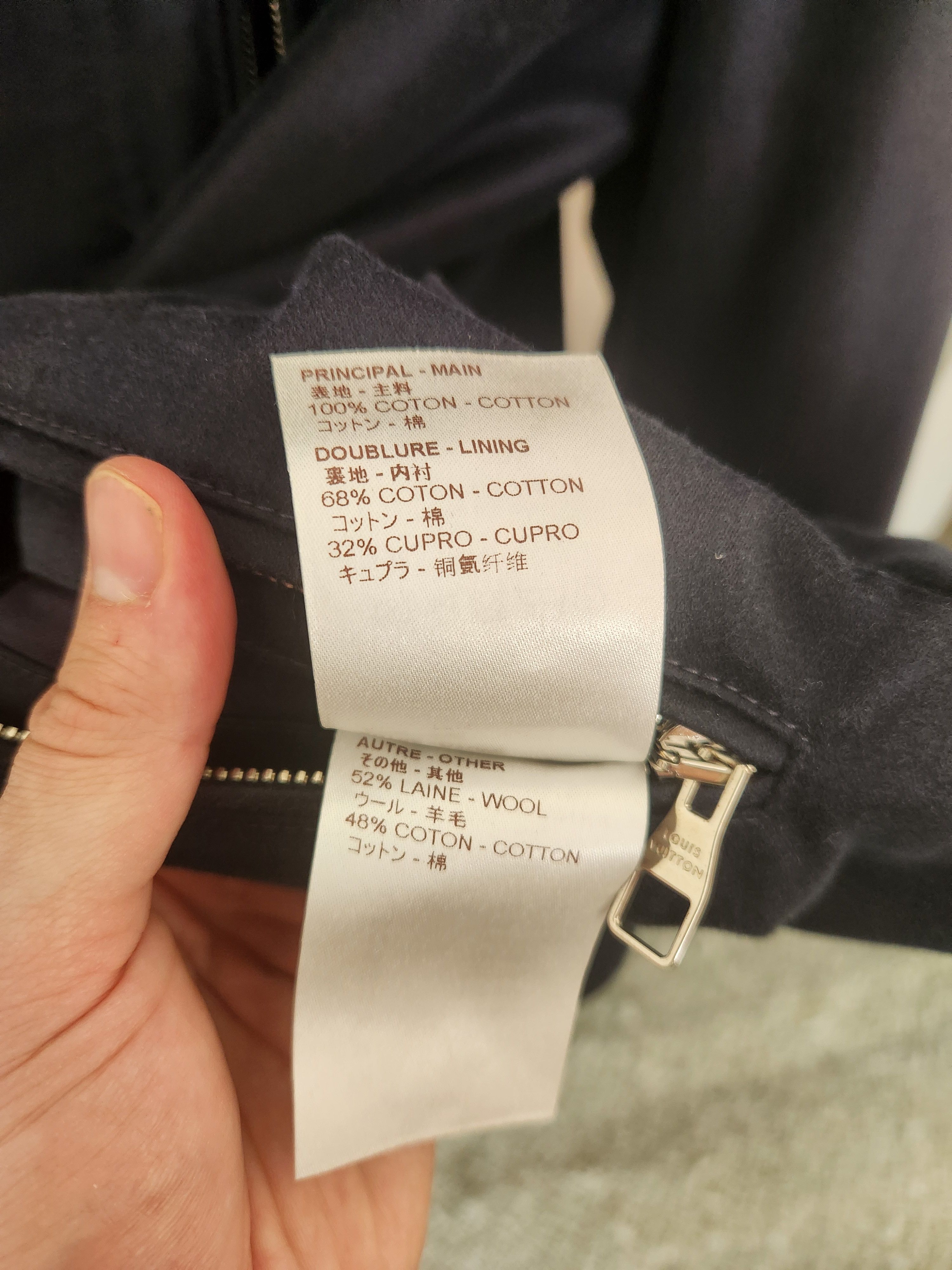 Louis Vuitton LV Navy blue heavy wool lining jacket - removable lining Size US S / EU 44-46 / 1 - 21 Thumbnail