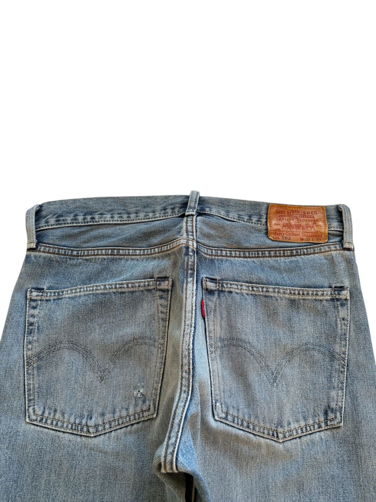 Levi's Vintage 90s Levis 503 Mud Wash Distressed Ripped Baggy Jeans Size US 32 / EU 48 - 8 Thumbnail