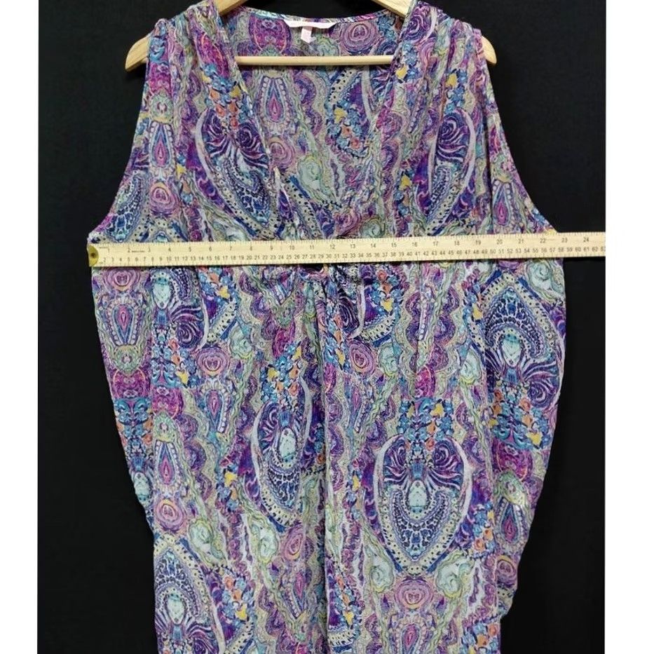 Victoria's Secret Victoria's Secret Paisley Print Tunic Top Multicolor Sleeveless Woven Size M/L Size M / US 6-8 / IT 42-44 - 4 Thumbnail