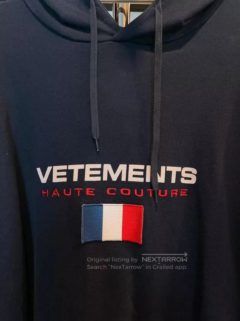 Vetements VETEMENTS Flag Embroidered Hoodie. Size US S / EU 44-46 / 1 - 3 Thumbnail