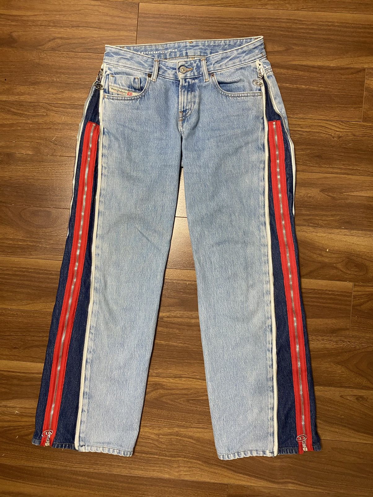 Diesel Diesel 2002 Double Side-Zipper Jeans Size 26" / US 2 / IT 38 - 1 Thumbnail