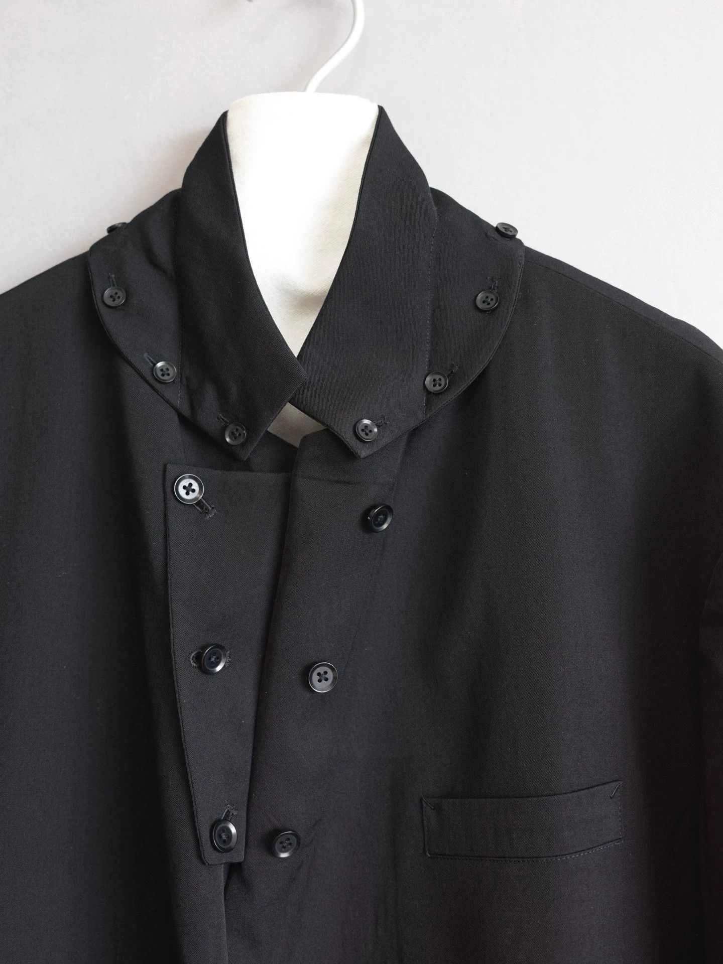 Yohji Yamamoto Yohji Yamamoto 11SS J115 Det Collar Deformed Jacket Size 3 Size US L / EU 52-54 / 3 - 7 Thumbnail