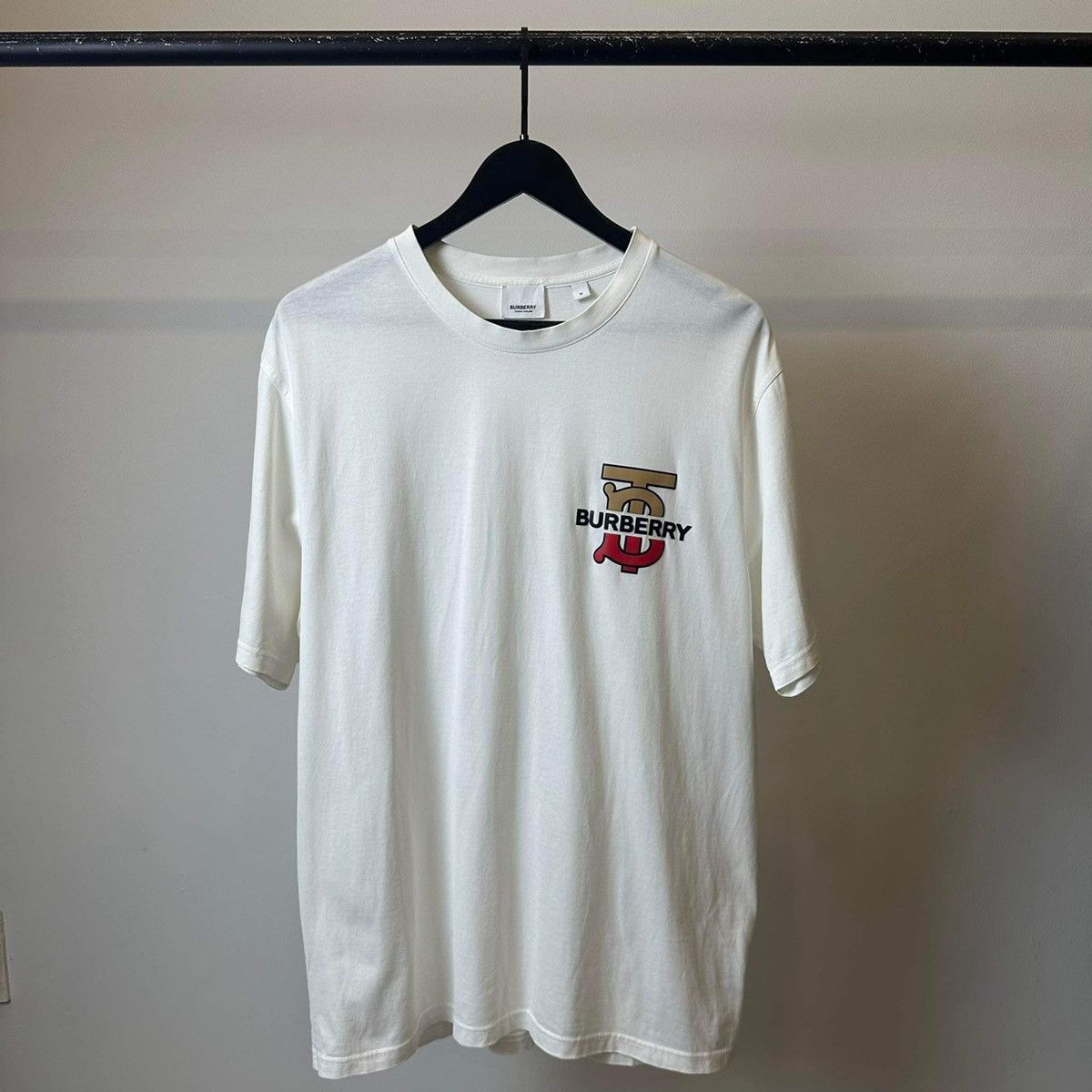 Burberry BURBERRY “ TB LOGO” WHITE T SHIRT Size US M / EU 48-50 / 2 - 1 Thumbnail