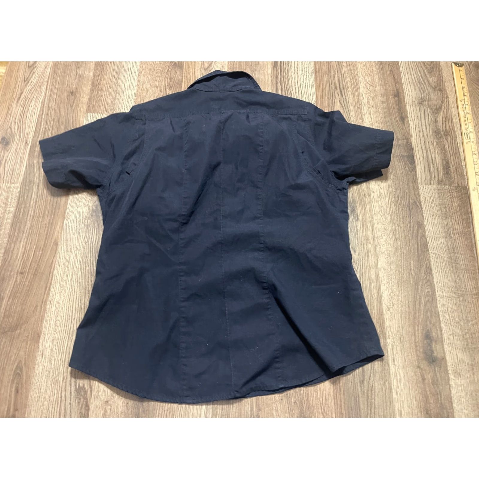 Vintage 5.11 Tactical Shirt Women Medium Black Short Sleeve Button Up Shirt Size M / US 6-8 / IT 42-44 - 2 Thumbnail