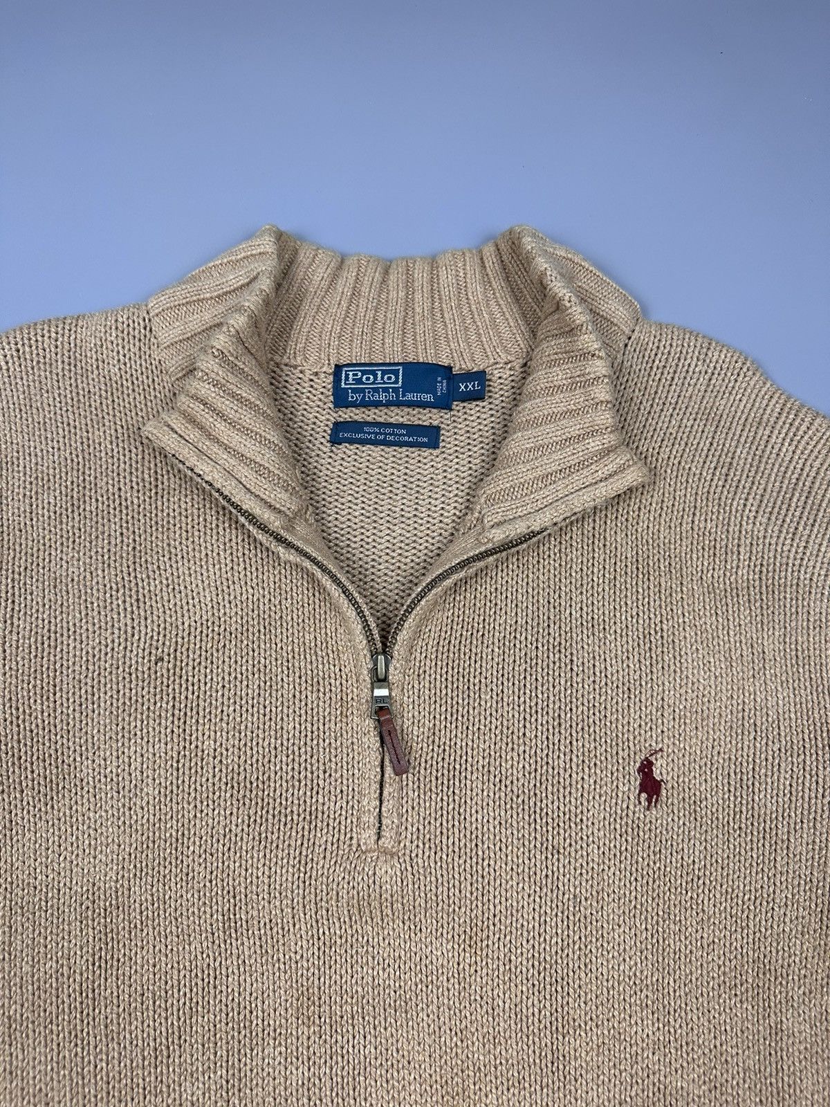 Designer × Polo Ralph Lauren Vintage Polo Ralph Lauren Half Zipper Knitwear Size US XXL / EU 58 / 5 - 6 Thumbnail