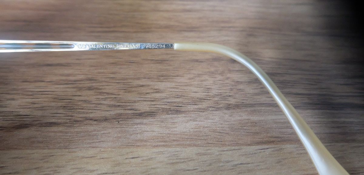 Vintage Valentino Garavani V95294 Half Rim Titanium Glasses Size ONE SIZE - 3 Thumbnail