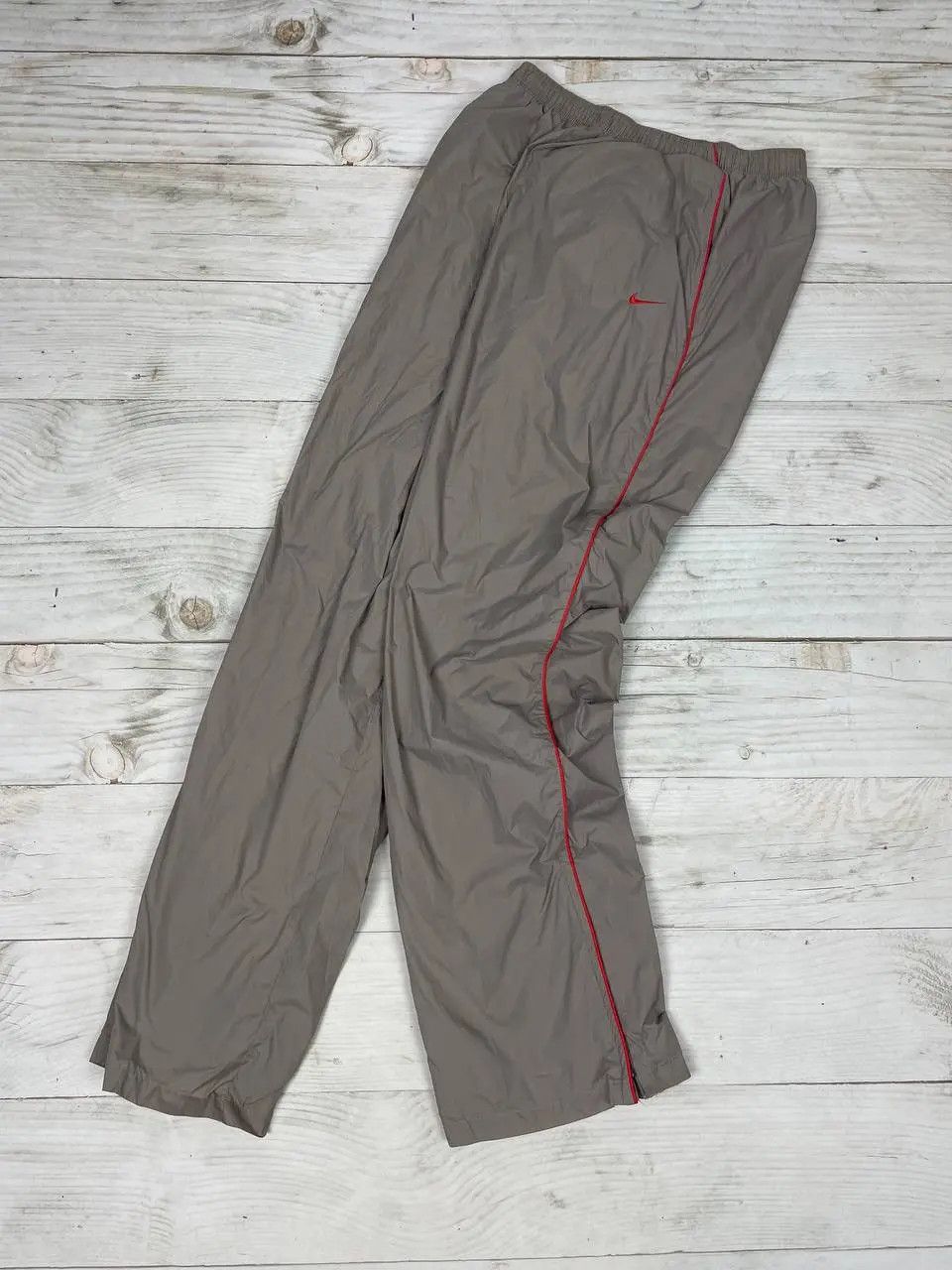 Nike Vintage Nike Track Pants 00s Nylon Swoosh Sriped Y2K Size US 38 / EU 54 - 1 Thumbnail