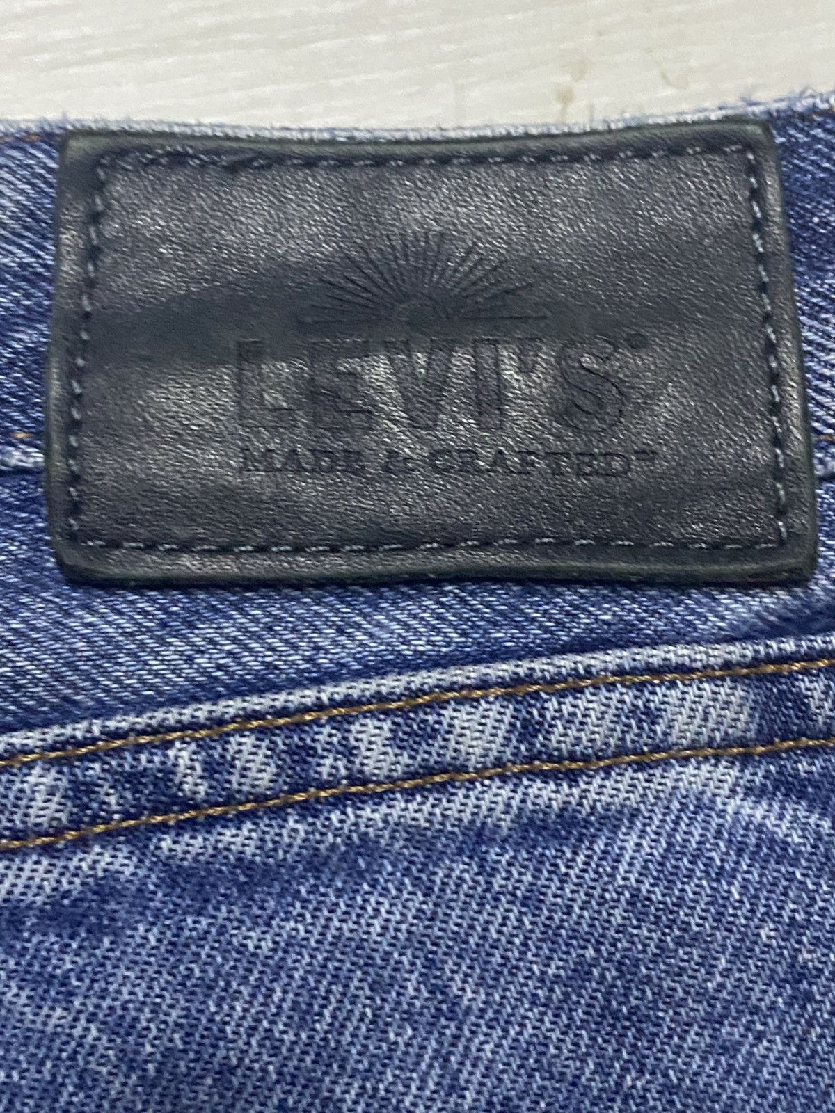 Levi's Made & Crafted Vintage Levis Made & Craft Distressed Tack Slim Jeans Size US 34 / EU 50 - 17 Thumbnail