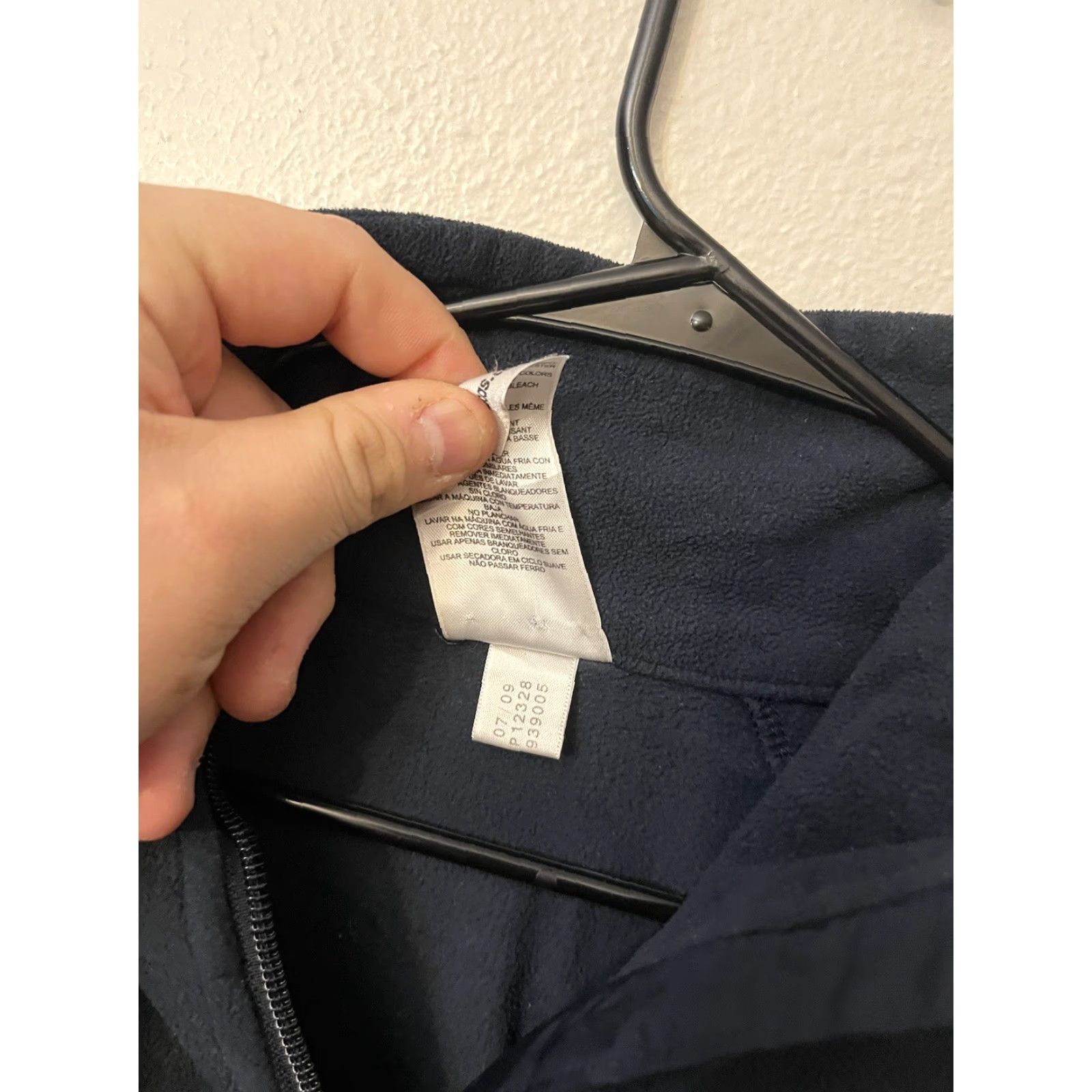 Adidas Adidas Full Zip Fleece Jacket Navy Blue Size Mens Size L Lightweight Size US L / EU 52-54 / 3 - 4 Thumbnail
