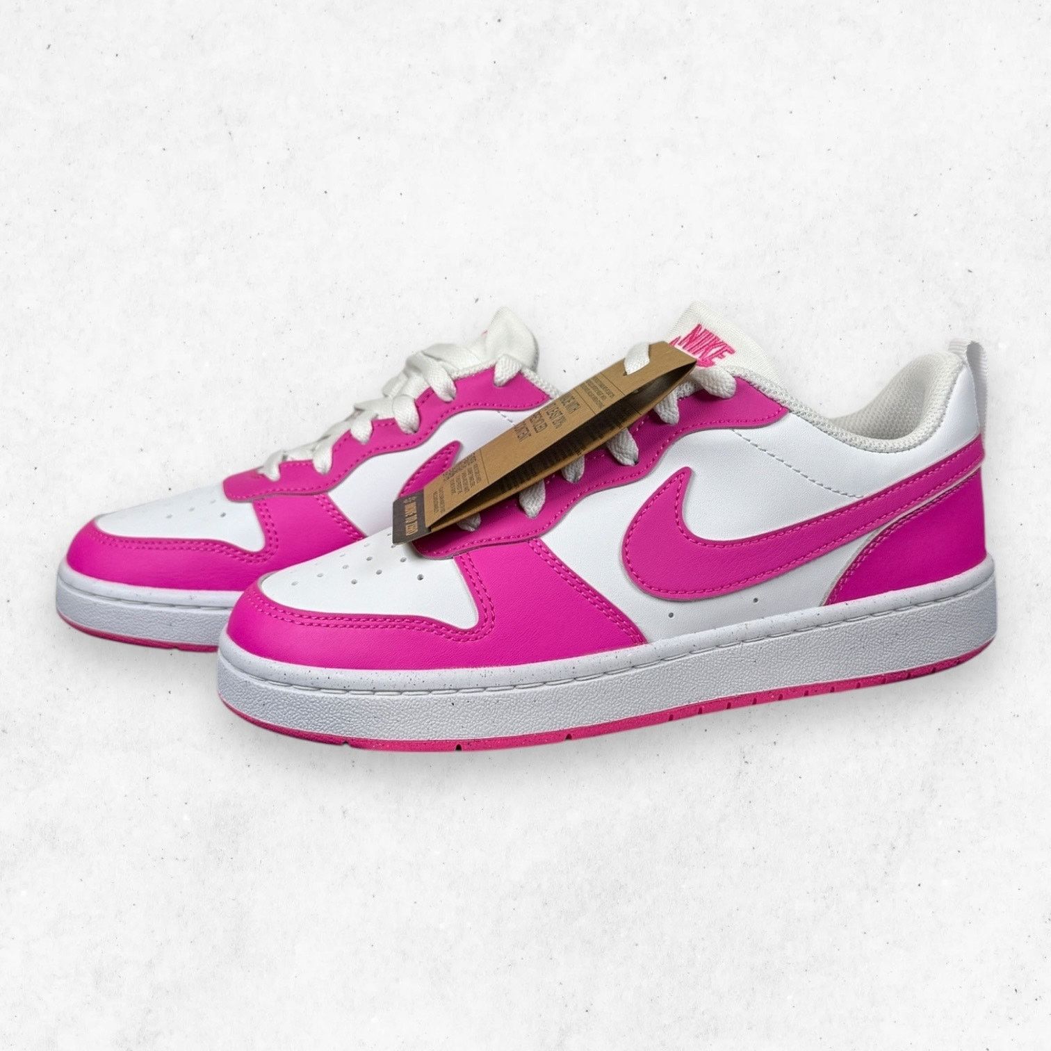 Nike Nike Court Borough Low Recraft GS 5.5Y Fuchsia Size US 5.5 / EU 38 - 4 Thumbnail