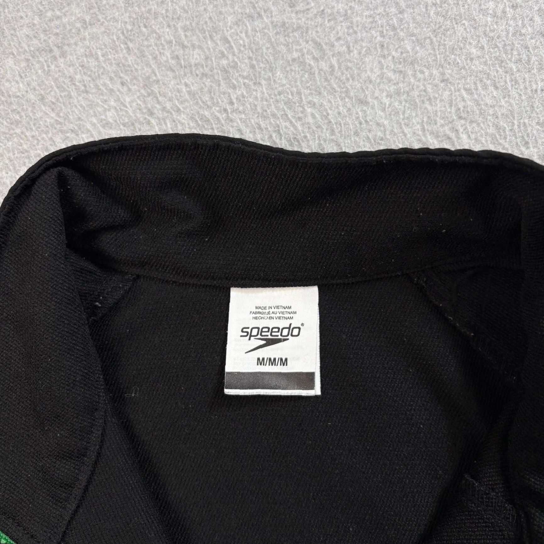 Speedo Speedo Jacket Men M Black Full Zip Athletic Polyester Spandex Sporty Swim Windbreaker Logo Size US M / EU 48-50 / 2 - 3 Thumbnail