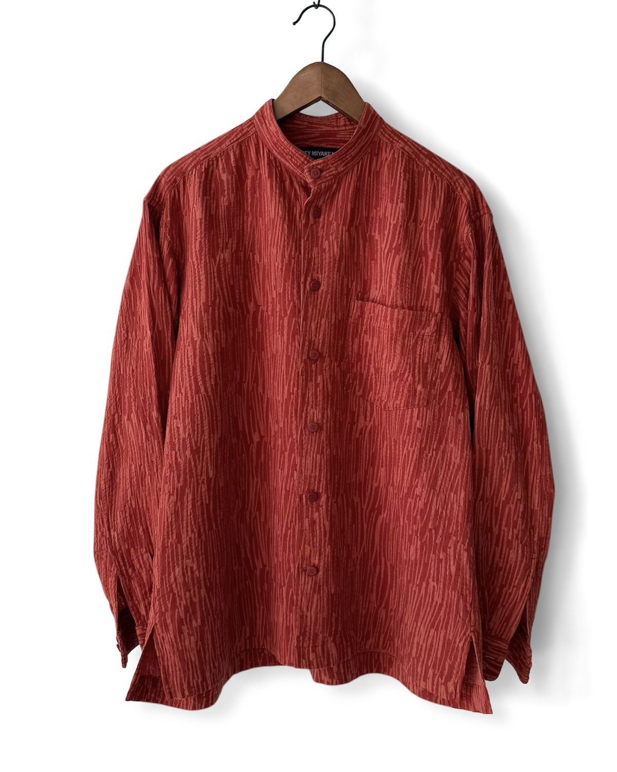 Issey Miyake ISSEY MIYAKE MANDARIN COLLAR SHIRT Size US M / EU 48-50 / 2 - 3 Thumbnail