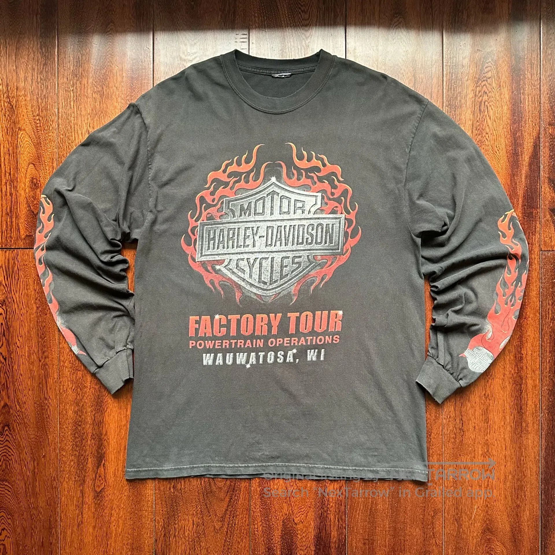 Vintage Vintage Harley Davidson 2006 Flame Longsleeve. Size US M / EU 48-50 / 2 - 1 Thumbnail