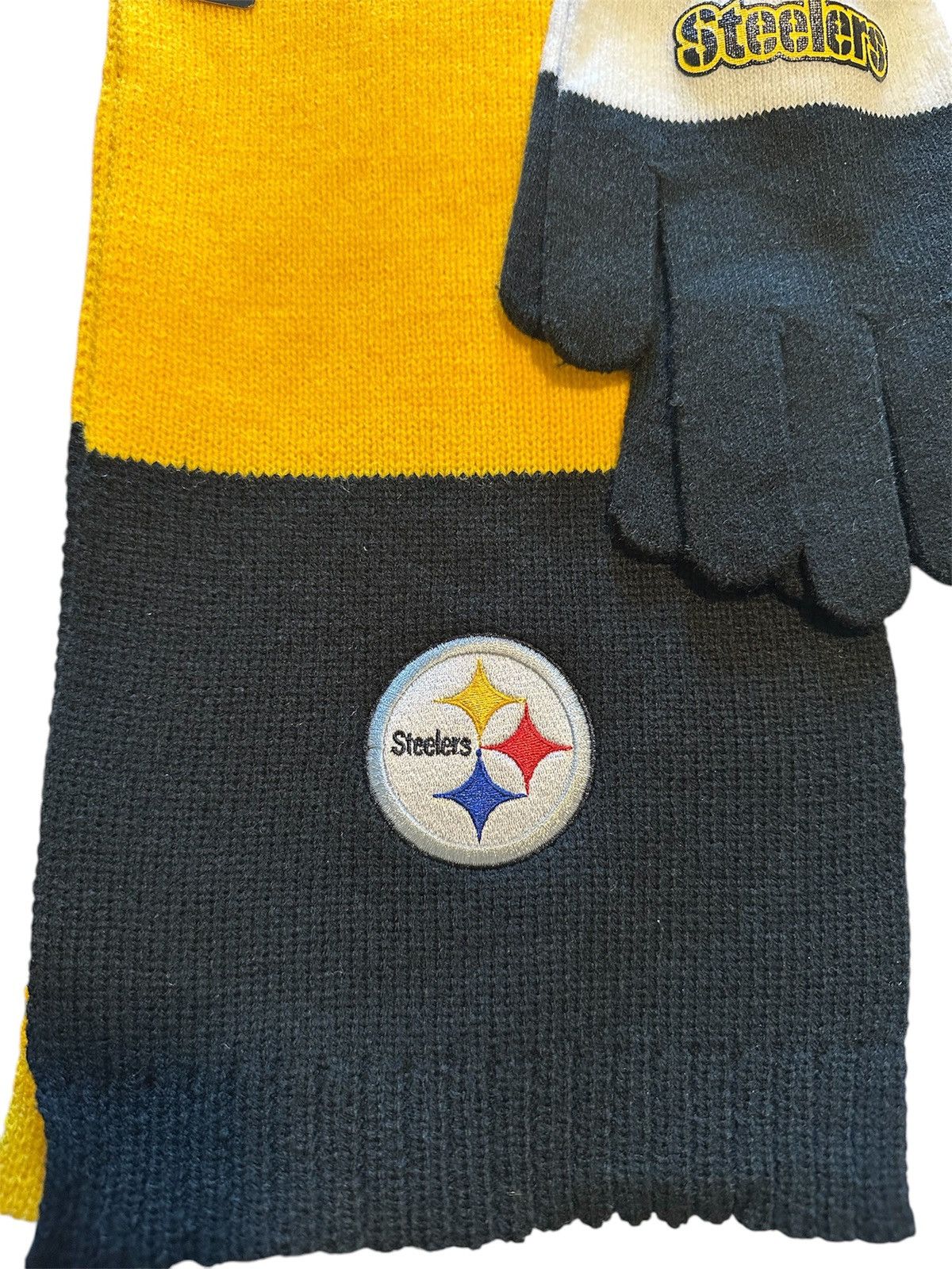 NFL NFL NEW Steelers Logo Scarf and Gloves Set NWT Size ONE SIZE - 3 Thumbnail