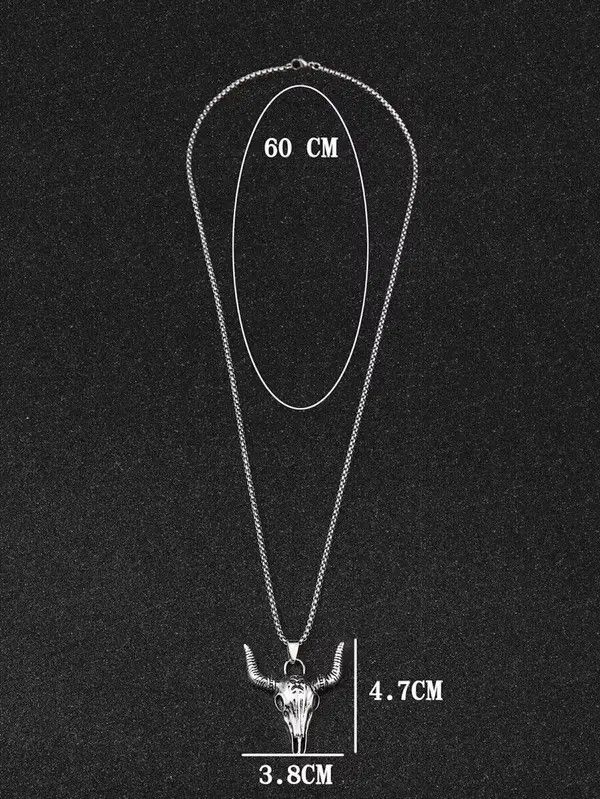Jewelry × Vintage Bull Head Charm Necklace Size ONE SIZE - 2 Thumbnail