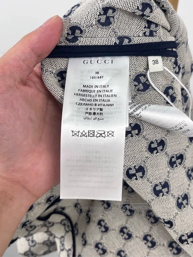 Gucci Gucci Gray full-print logo skirt Size 27" / US 4 / IT 40 - 5 Thumbnail