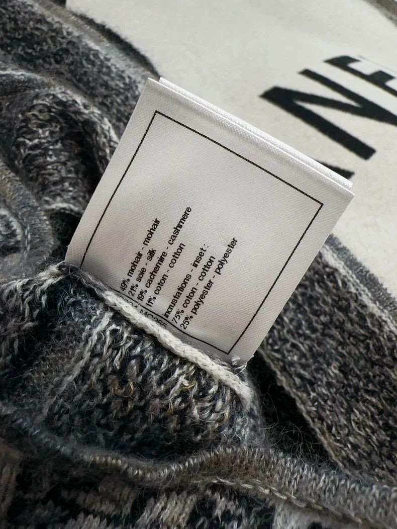 Chanel Chanel Black and white snowflake pattern knit sweater Size XXS / US 00 / IT 34 - 6 Thumbnail