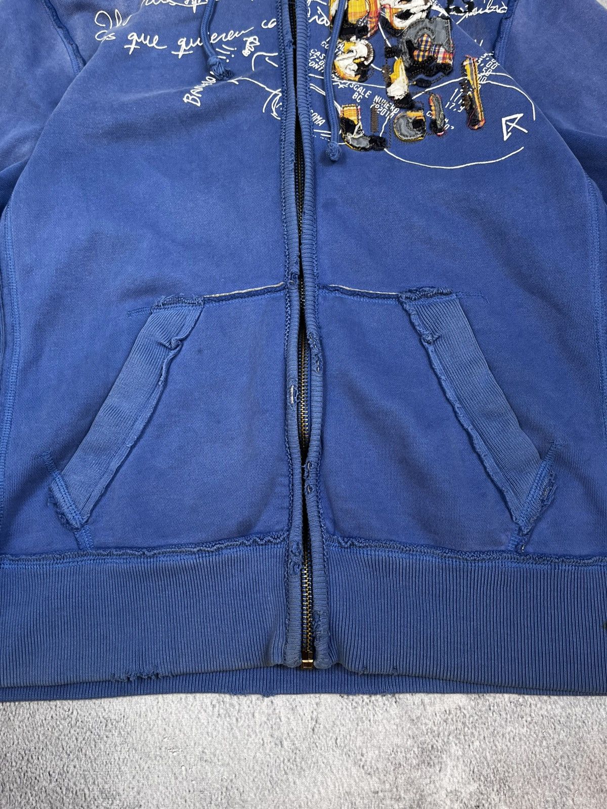 Desigual × Japanese Brand Vintage Y2K Desigual faded big logo zip hoodie trashed style Size US XL / EU 56 / 4 - 6 Thumbnail