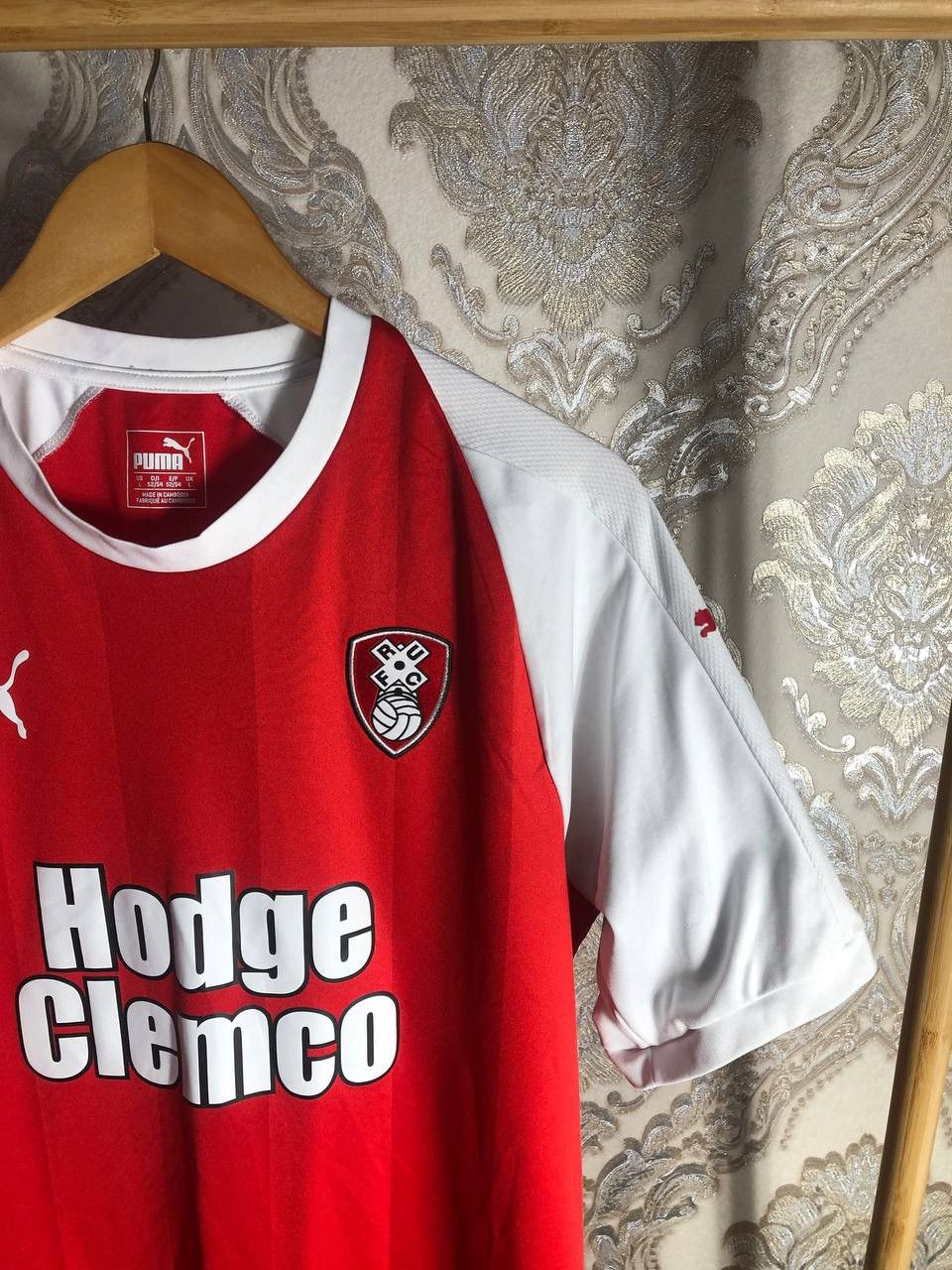 VINTAGE PUMA FC ROTHERHAM UNITED ENGLAND SOCCER JERSEY RETRO