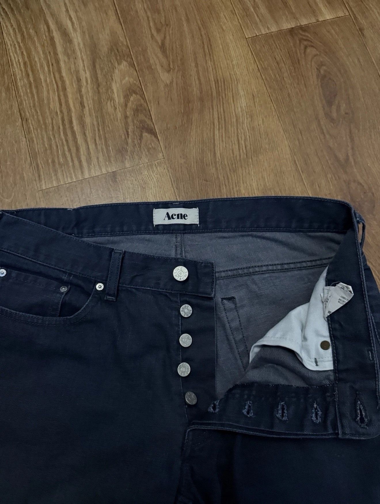 Acne Studios Acne Studios Blue Jeans Mid Rise Straight Denim Trousers Size US 34 / EU 50 - 4 Thumbnail