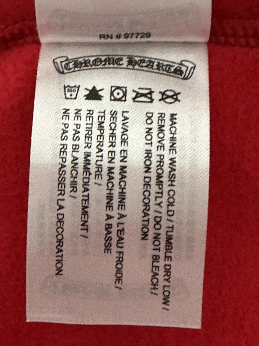 Chrome Hearts Chrome Hearts Red Scroll Hoodie Size US XXL / EU 58 / 5 - 9 Thumbnail