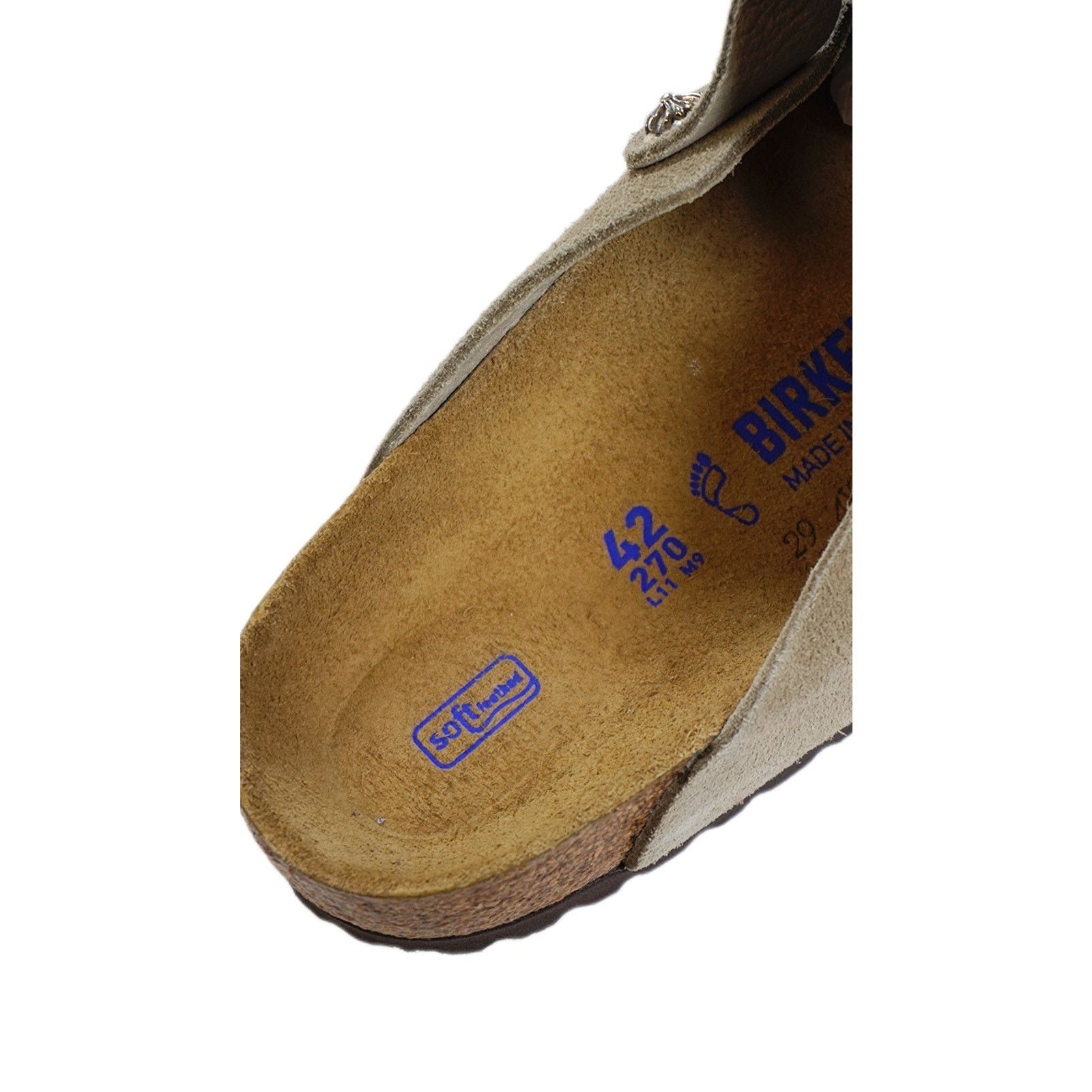 Chrome Hearts Birkenstock Boston Gunslinger Suede Mules 'Tuape' Size US 9 / EU 42 - 5 Thumbnail