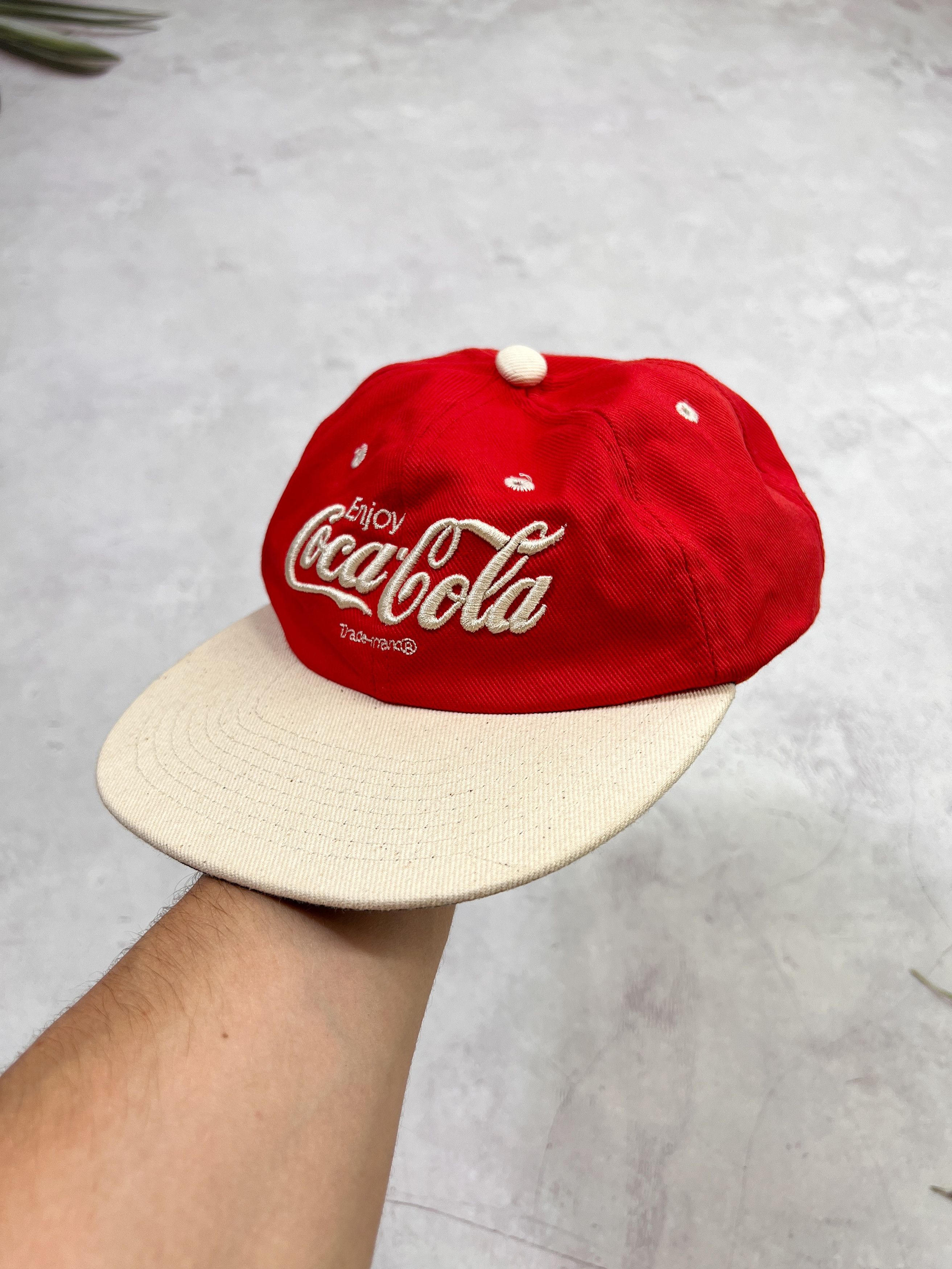 Coca Cola × Vintage Vintage Coca Cola Cap Hat Embroidered Logo Size ONE SIZE - 1 Thumbnail