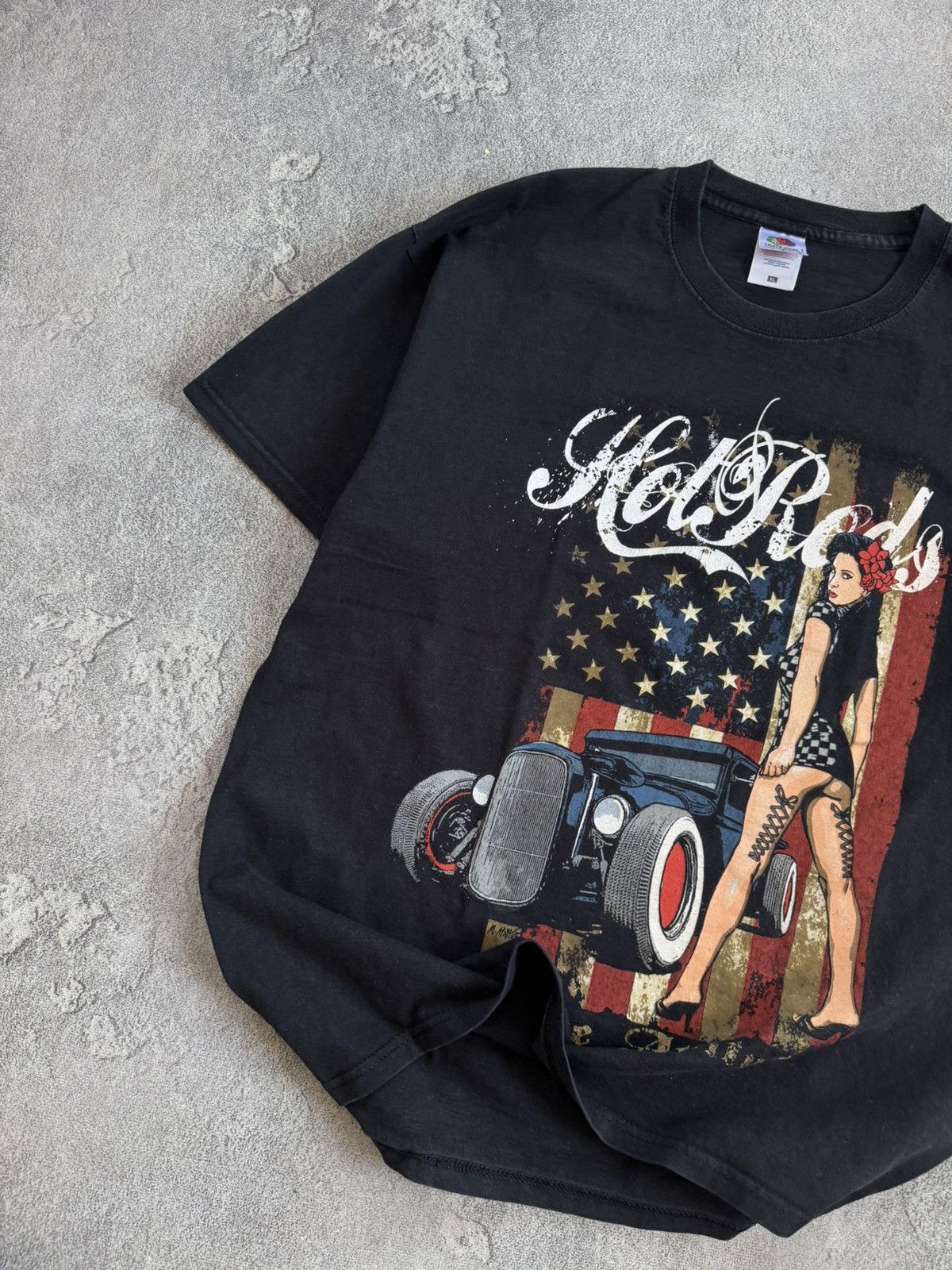 Band Tees Hot Rods nude girl vintage 90s tee tshirts Size US XL / EU 56 / 4 - 2 Thumbnail